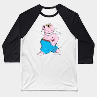 Elegant Pig Baseball T-Shirt